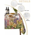 thumbnail image 3 of Spring Floral Tablecloth Rectangle Table Cloths 54x108, Waterproof Tablecloth Outdoor Table Cloth, Summer Birds Botanical Fence Rustic Washable Table Cover for Kitchen Dinning Party, 3 of 8
