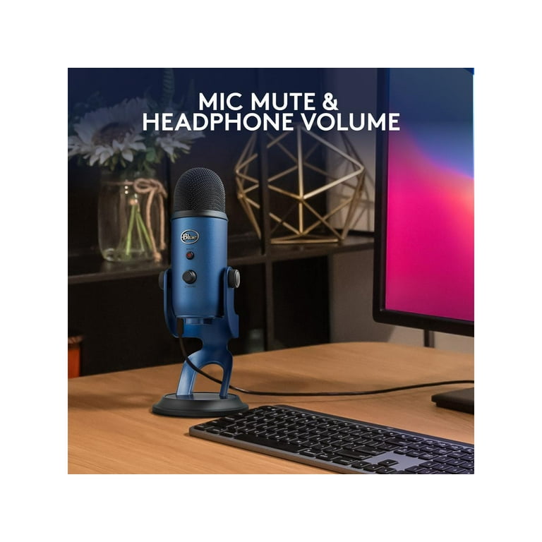 Blue Yeti USB Microphone - Midnight Blue, for PC, Mac Blue Yeti USB Microphone - Midnight Blue, for PC, Mac