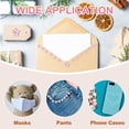 thumbnail image 7 of Uxcell Flower Self-Adhesive Rhinestone Stickers,Face Gems Jewel Stickers Crystal Embellishment Sheet Lake Blue 5, 7 of 7