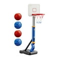 thumbnail image 3 of Juego de aro y pelota de baloncesto para niños, portería de baloncesto para niños de 3, 4, 5, 6, 7 y 8 años Azul, 3 of 8