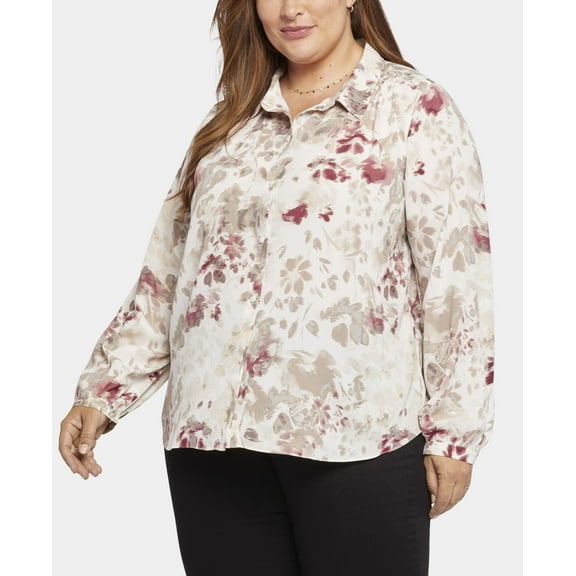 Plus Size Modern Collared Blouse Westhaven 3X