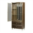 thumbnail image 6 of Michael Amini Vill Cherie Wood Display Cabinet in Hazelnut Brown, 6 of 12