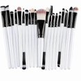 thumbnail image 2 of 20 Makeup Brushes - White Black White, makeup brushes, cosmetic brushes, 2 of 3