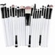 thumbnail image 2 of 20 Makeup Brushes - White Black White, makeup brushes, cosmetic brushes, 2 of 3