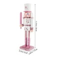 thumbnail image 2 of LOLIPPYY Xmas Nutcracker Pink Soldier 1Pack 11.79X3.14X2.95in, 2 of 8