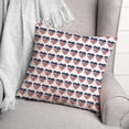 thumbnail image 3 of Creative Products American Flag Heart Pattern 18x18 Spun Poly Pillow, 3 of 3