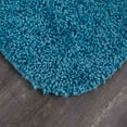 Mainstays Basic Bath Rug, Turquoise, 19.5" x 22" Contour