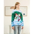 thumbnail image 4 of Lollipie Women Ugly Christmas Sweatshirt Long Sleeve Shirts Crew Neck Pullover, 4 of 6