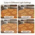 thumbnail image 7 of ODIKA 8'x10' Washable Area Rug Durable, Non-Slip Orange Tone Contemporary Balanced Abstract Expressionist Mid for Living Room, Under Sectional, Family, 7 of 7