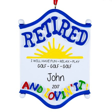 Retired Personalized Christmas Ornament , Christmas Ornament, Christmas Decoration for Tree, Christmas Tree Ornament