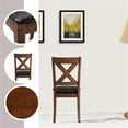 thumbnail image 5 of Clara Stylish and Functional 7 Piece Solid Wood Dining Room Set in Espresso, 5 of 5