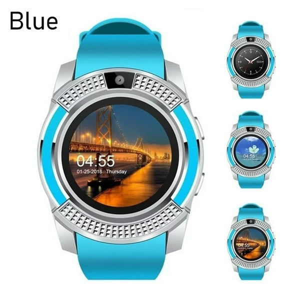 V8 Smart Watch Bluetooth Smartwatch Fitness Pedometer Support GSM SIM TF Card Sleep Tracker Step Counter for Android iOS Phones Walmart