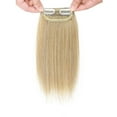 thumbnail image 5 of MY-LADY Invisible Short Clip In Remy Human Hair Extensions Side Patch Hair Pad Hairpiece Topper For Thicker #24 Natural Blonde 8inch, 5 of 10