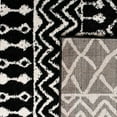 thumbnail image 6 of SAFAVIEH Tulum Glen Moroccan Geometric Area Rug, 10' x 10' Square, Black/Ivory, 6 of 7