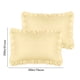 thumbnail image 2 of Funda de almohada con volantes anchos REGALWOVEN, juego de 2 fundas de almohada con cierre de sobre, Queen Amarillo, 2 of 6