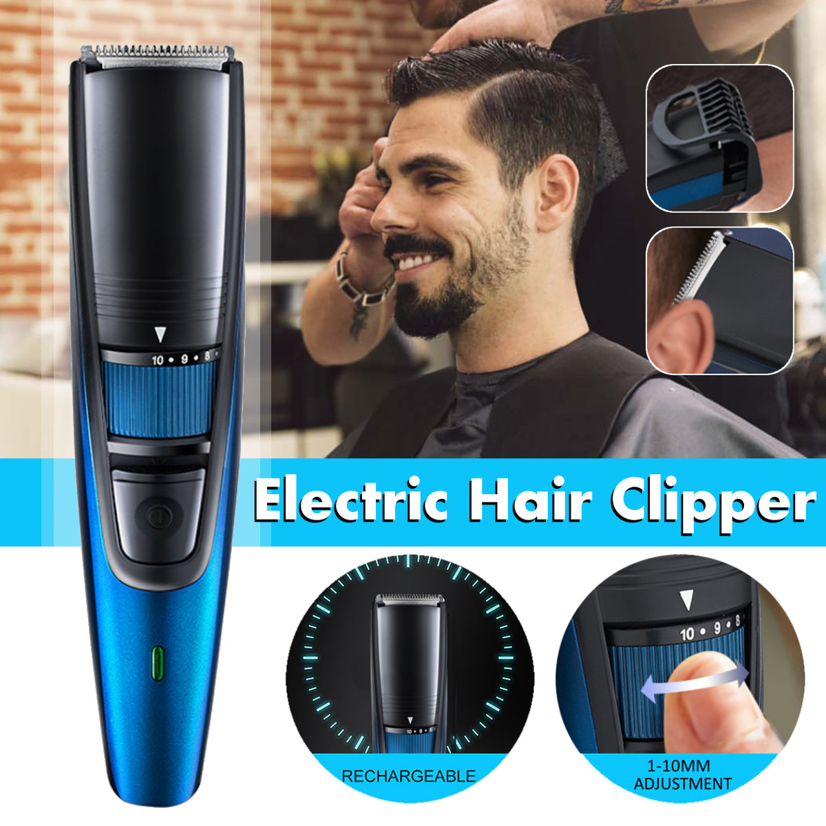 home haircut with beard trimmer