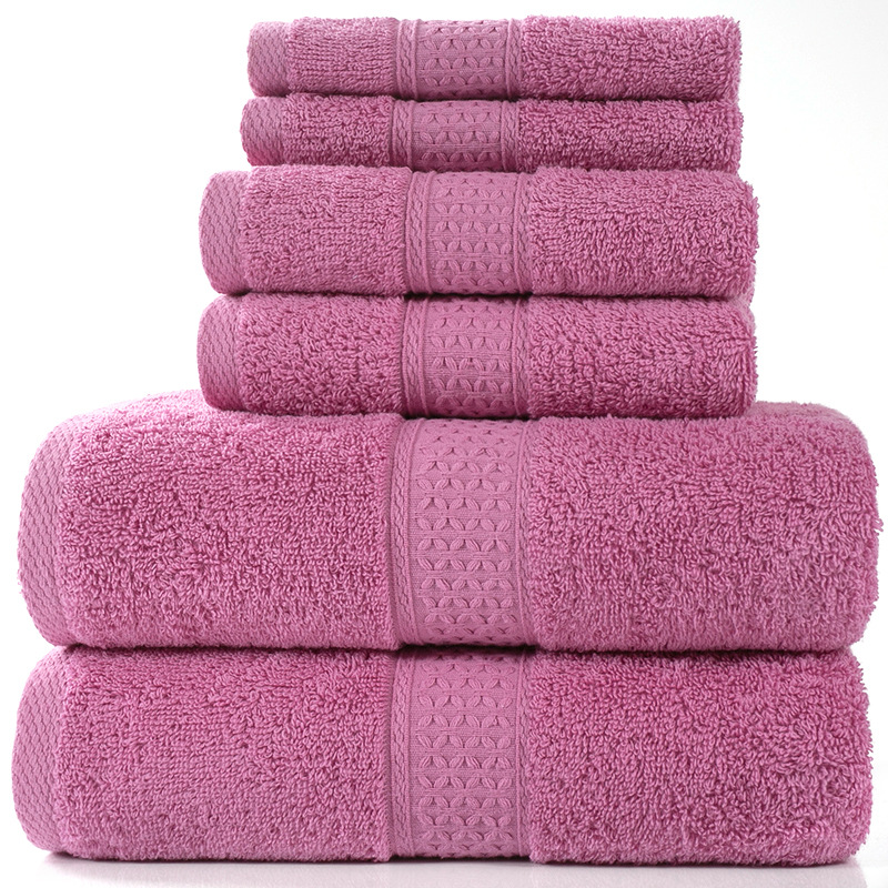 Towel set collection set of 6 100 cotton 950g / m² towel sets, 2 bath towels + 2 hand towels