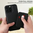 thumbnail image 4 of Alltyechgroup Slim Shockproof Phone Case for iPhone 15 Plus, 2-in-1 Wallet Case with Detachable Magnetic Card Holder, Compatible with MagSafe & Car Mount Cover, Carbon Fiber, 4 of 9