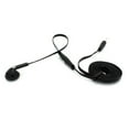 thumbnail image 3 of Black Leather Phone Case w Flat Wired Headset MONO Hands-free Earphone w Mic M4E for BLU Vivo XI, Studio X8 HD, Pure View, R1 Plus, Life One X3 X2, Grand M, 5R 5, Advance 5.0 - CAT S40, 3 of 10