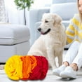 thumbnail image 4 of Snuffle Ball para perros Dog Nose Pet Forrajeo Mat Training Slow rojo amarillo naranja jinwen Almohadilla para resoplar, 4 of 8