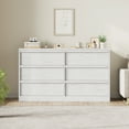 thumbnail image 2 of Tzou 6-Drawer Dresser Organizer - Modern Wooden Chest w/ Anti-Tip, Large Storage for Bedroom, Living Room(White), 2 of 9