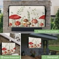 thumbnail image 2 of Outdoor TV Cover 40 to 43 Inches, Mushrooms Eucalyptus Leaves Butterfly Farmhouse Plants Waterproof and Weatherproof TV Cover with Remote Control Pocket, Flat Screen TV Cover Protector for Outside TV, 2 of 6