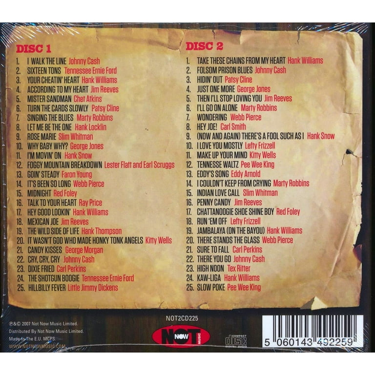 Country's Greatest Hits (CD), 50 Songs, Golden Years of Country