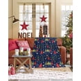 thumbnail image 3 of Christmas Tree Flannel Blanket for Bed,Travel and Camping, Cartoon Winter Xmas Trees Snowflakes Blue Super Soft Cozy Blanket for All Seasons 50"x60", 3 of 6