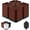 Brown- 4 Pack, variant on Bed Risers Heavy Duty, Adjustable Furniture Riser Blocks Lift 1.5, 3, 4.3 inches for Couch Table Desk Sofa Chair Legs, Refrigerator, Washing Machine - Support up to 4000 lbs (Brown 4 Pack, 1.5 inch)