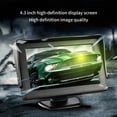 thumbnail image 4 of TIMIFIS Vehicle Display Vehicle Universal Lcd Display 4.3-Inch Monitor with Sunshade Car 9-35V Universal Support Two-Way Video Input Can Watch Movies and Tv Programs+12V Rear Camera, 4 of 8