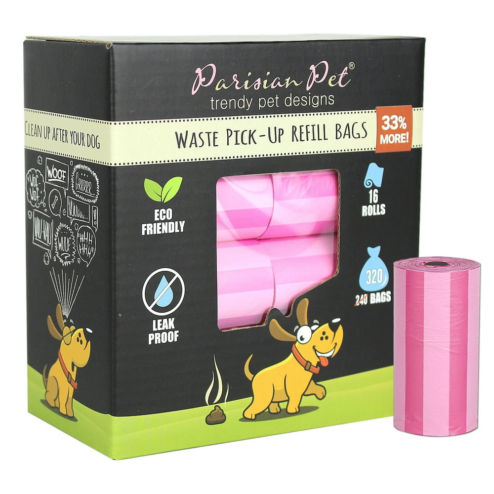 Parisian Pet Poop Bags Dog Waste Bags, Refill Rolls