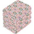 thumbnail image 2 of Coolnut Colorful Pattern Washcloths, 2 PCS 12 X 12 Inches Cotton Wash Cloths, Highly Absorbent and Soft Face Towels for Bathroom,Gym,Hotel and Spa, 2 of 7