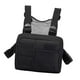 thumbnail image 5 of Bolsa de pecho con múltiples bolsillos, bolsa frontal tipo riñonera, chaleco, bolsa de pecho Negro, 5 of 9