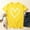02 Yellow, variant on YueHuiYing Women's Round-Neck Heart-Pattern T-Shirt Cute and Casual Summer Short-Sleeved Valentine's Day Printed Loose T-shirt Tops