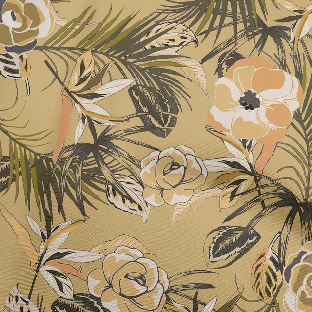 oneOone Silk Tabby Light Brown Fabric Florals Craft Projects Decor Fabric Printed By The Yard 42 Inch Wide