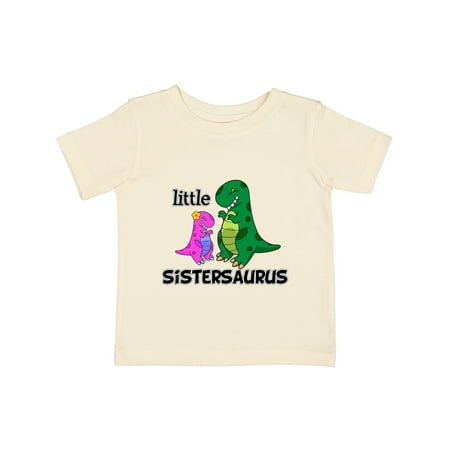 

Inktastic Little Sistersaurus Gift Baby Girl T-Shirt