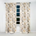 thumbnail image 4 of Designart "Chrysanthemum Purity" Floral Blackout Curtain Panels, 4 of 4