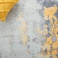 thumbnail image 6 of SAFAVIEH Malibu Coilean Abstract Polyester Machine Washable Runner Rug, Gray/Gold, 2'6" x 8', 6 of 7