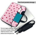 thumbnail image 2 of Lsque Strawberry And Heart Pattern Laptop Bag – Portable & Slim Single-Shoulder Computer Case with Adjustable Strap, Protective, Lightweight for 13”/14”/15.6” Laptops, 2 of 8