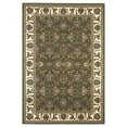 thumbnail image 1 of HomeRoots 352866 7 ft. 7 in. Round Polypropylene Green & Ivory Area Rug, 1 of 1