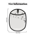 thumbnail image 3 of Pofeuu Dandelion Blowing In The Wind Print Silicone Pot Mat Mitten With Hanging Loop Heat Resistant Oven Mitts Non-Slip Bbq Baking Smoking Potholders, 3 of 7