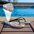 thumbnail image 4 of CHAQLIN Flip Flops for Women Comfortable Yoga Mat Slip on Summer Beach Walking Thong Cushion Sandals, 4 of 9