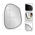 thumbnail image 3 of Kate and Laurel Ponder Modern Irregular Wall Mirror, 22 x 30, Black, Mid-Century Decorative Wavy Puddle Hanging Mirror for Asymmetrical Home Decor Style, 3 of 8