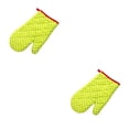 thumbnail image 2 of Manopla resistente al deslizamiento Inteprter guante profesional para horno de microondas algodón Pequeños puntos verdes 2Conjunto, 2 of 6