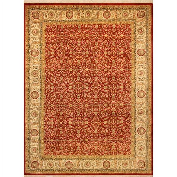 Noori Rug Wali Bengi Hand Knotted Wool Rust Area Rug