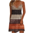 thumbnail image 2 of Karight Robes d'Été pour Femmes à Col en V, Robes Soleil Sans Manches, Robe de Nuit Ample, Robe Débardeur de Plage, Robe T-Shirt Décontractée à Fleurs, 2 of 6