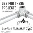 thumbnail image 6 of STZ Industries 3/4 in. FIP each X 3/4 in. D FIP 3/4 in. D FIP Galvanized Malleable Iron Side Out Elb, 6 of 7