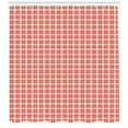 thumbnail image 3 of Ambesonne Plaid Shower Curtain, Checkered Country Picnic, 69"Wx84"L, Vermilion White, 3 of 3