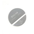 thumbnail image 1 of Botón de arranque y parada del motor del interior del coche, pegatina para botón de llave para - GLC Clase W206 W214 X254 2022-2024, color plateado, 1 of 5