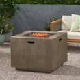 thumbnail image 3 of GDF Studio Jasmine Outdoor 50,000 BTU Square Fire Pit, Brown Wood Pattern, 3 of 12